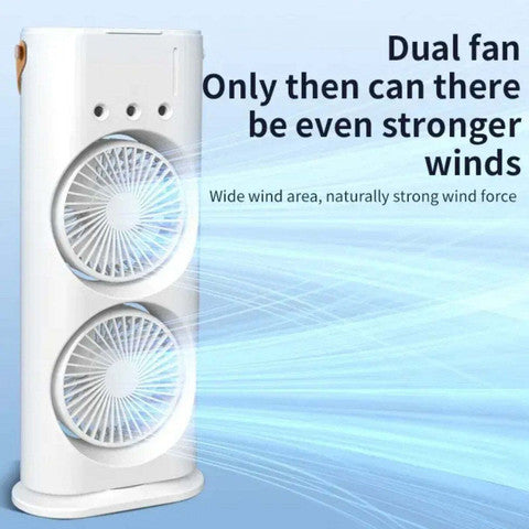 Mini Double Head Mist Fan