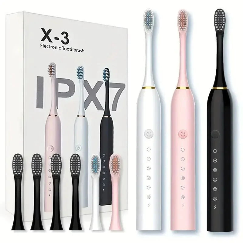 Rechargeable Sonic Cleaning Toothbrush with Soft Bristles