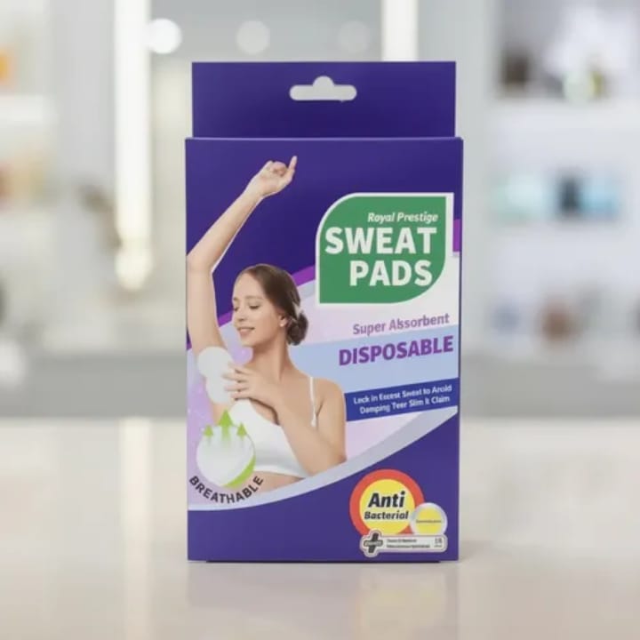 10 Pcs Breathable Sweat Pads For Women Comfortable Disposable Underarm Pads